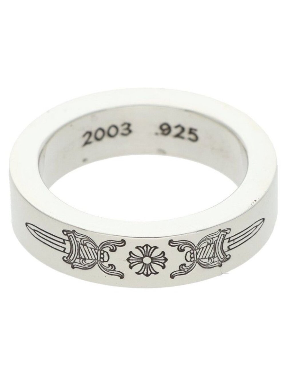 Chrome Hearts Spacer Dagger Silver Ring